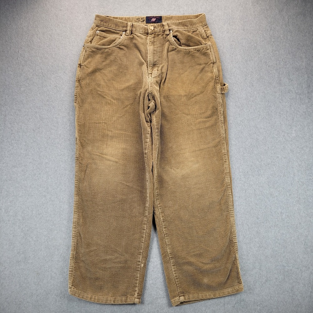 VTG American Eagle Carpenter Pants Mens 33x30 Dungaree Corduroy Workwear‎